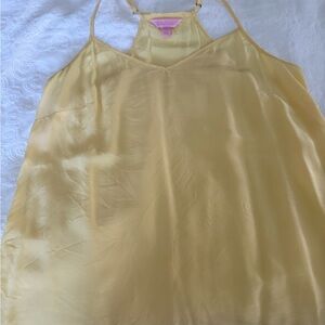 Lilly Pulitzer Yellow Silk Top